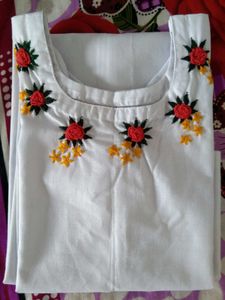 Embroidered Floral Top