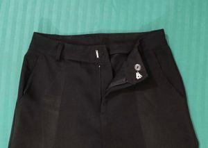 Black Straight Fit Dress Pants