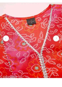 Orange Floral Kurta 🧡