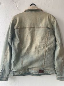 hollister  Denim Jacket with Fur Collar