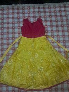 Girls&#39; Party Dress - Pink &amp; Yellow