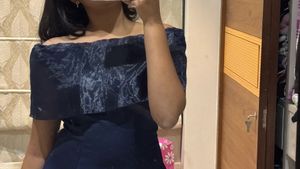 NAVY BLUE MINI DRESS- Size - S