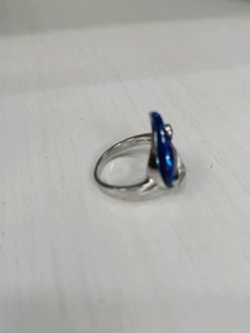 Silver 92.5 Peacock Design Size 10 (3.9gms)