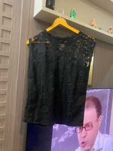 Elegant Black Lace Top