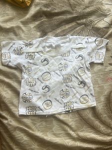 dungaree set for boys in mustard and white color