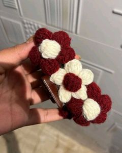 Handmade Crochet Puff Flowers