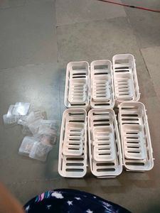 (Pack Of 12) Self Adhesive White Bathroom Organize