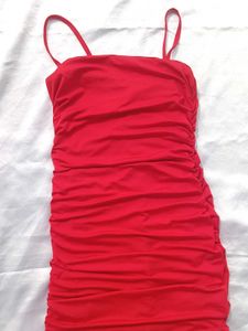 Brand New (Urbanic) Red ♥️ 🍒 Ruched Dress
