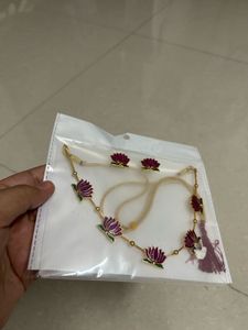 🆕 Violet Lotus Necklace Set