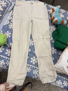 Cream Pants Women| Stretchable