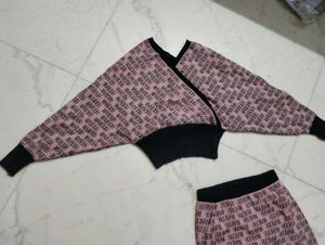 Stylish Pink skirt top
