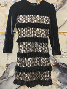 Sparkly Black Party Dress 8/9 years standard size