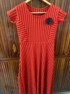 Red Striped Dress