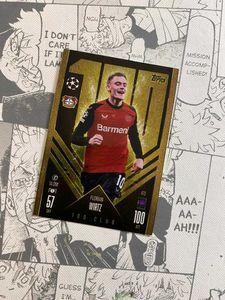 Topps Match Attax Florian writz 100 Club Card