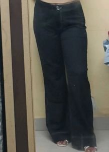 A Black Bootcut Jeans