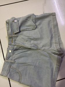Brown Tank &amp; Denim Shorts Set