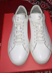 DCYPHR White Leather Sneakers