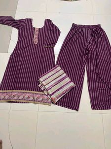 Khula Palazoo Suit 💜❤️🤍❤️💜