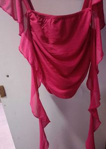 Pink Ruffle Top