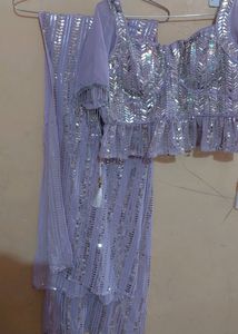 Lehnga Choli  Duppat Light Purple