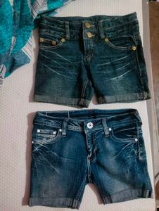 Combo Denim Hot Pants For Women