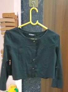 Black Crop Top Jacket