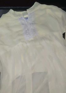 Elegant White Embellished Top