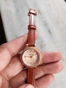 Fossil Orignal Analog Rose Gold Dial Women's Watch