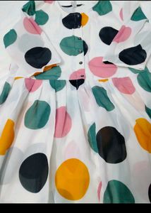 multi colour gown