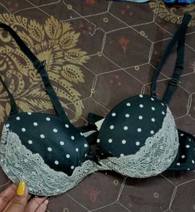Polka Dot Lace Bra