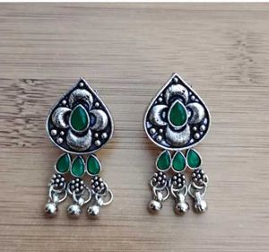 Green Stone Earrings