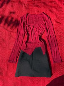 Red &amp; Black co-ord set