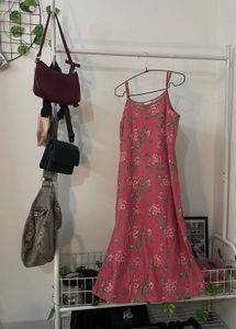 Floral Print Pink Kurti