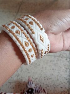 Gold Plated Fiber Sankha.
