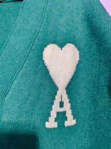 Ami Paris Green Cardigan