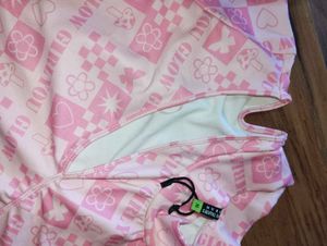 Pink Patterned Crop Top