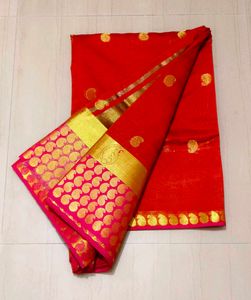Red & Gold Saree