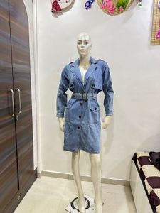 Denim Trench Dress