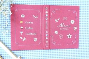 Hand Embroidered Book Cover