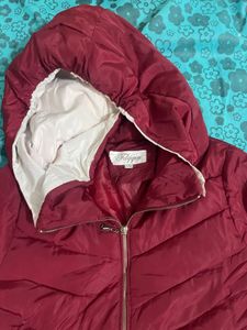 Burgundy Padded Winter Coat