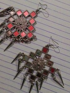 Black Metal Earrings