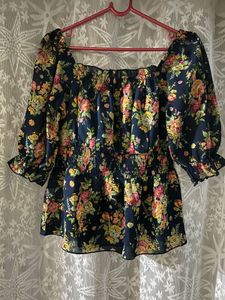 Floral Smocked Blouse