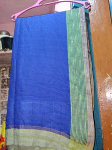 Elegant Blue &amp; Green Saree