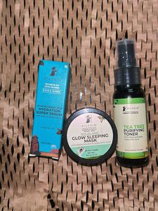 Pilgrim Skincare Set: Serum, Mask & Toner