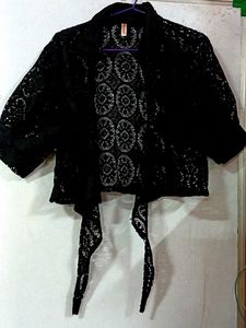 Lace Cropped Cardigan