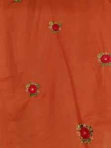 Orange Colour Wedding Saree