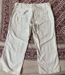 White Cropped Pants