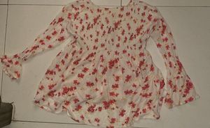 Floral Off-Shoulder Long Sleeve Top