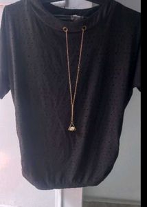 like new black color t shirt