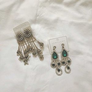 Statement Earrings - 2 Pairs